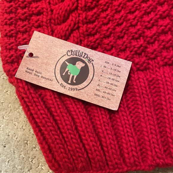 Chilly Dog Hand Knit Dog Vest - Picture 4 of 8